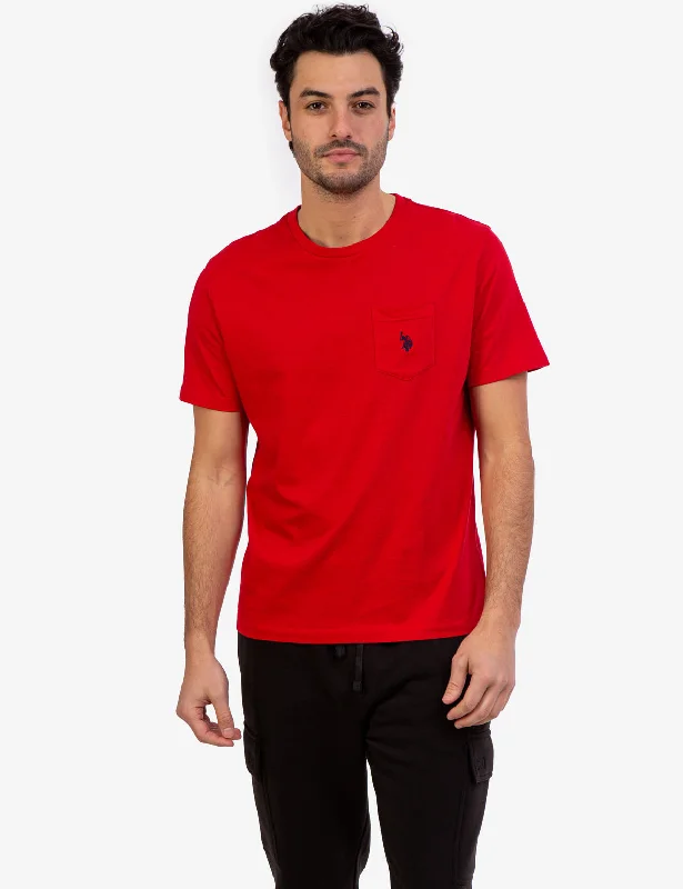 Men's eco - friendly recycled t - shirts for sustainable fashion choicesSMALL LOGO POCKET T-SHIRT