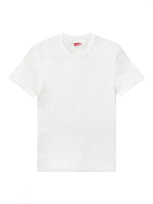 Men's antimicrobial t - shirts for odor - free freshness during travelShort Sleeve Slub Tee - Arctic White Men's antimicrobial t - shirts for odor - free freshness during travelShort Sleeve Slub Tee - Arctic White