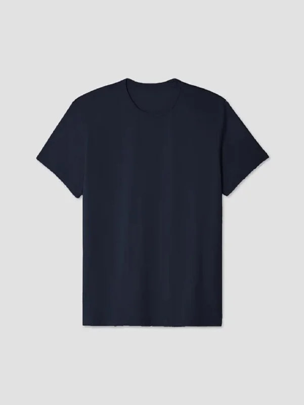 Men's lightweight performance t - shirts for running marathonsSupima Crew Tee - Navy