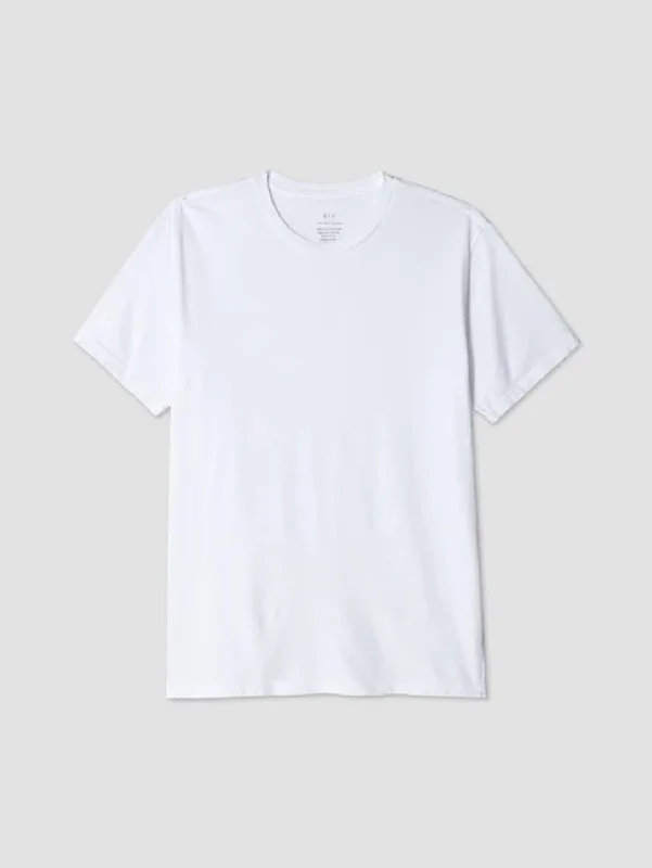 Men's tie - dye t - shirts with a bohemian styleSupima Crew Tee - White