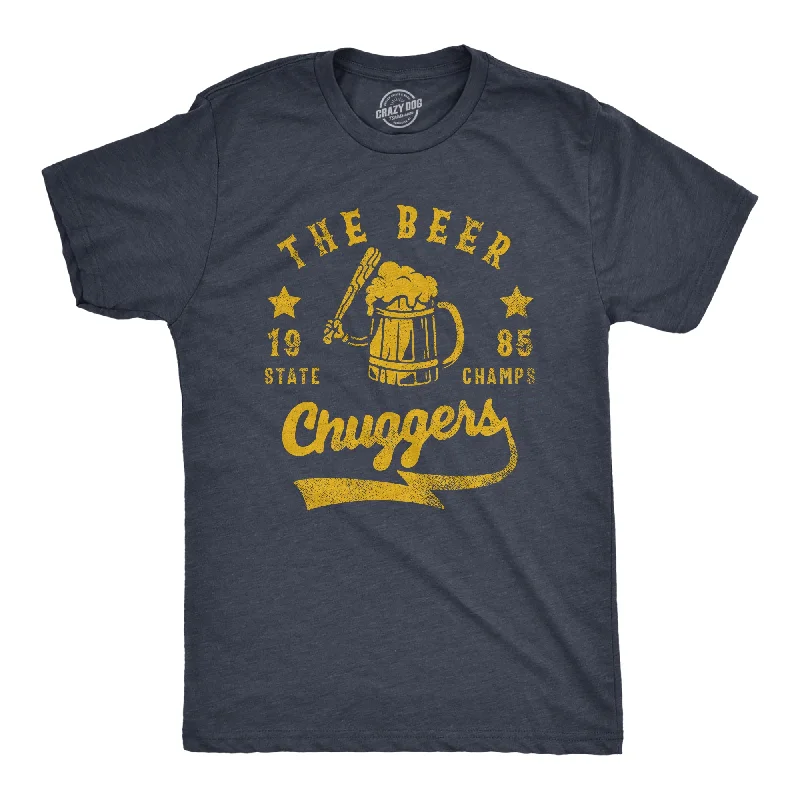 Men's polo t - shirts with a contrast collar for a preppy lookThe Beer Chuggers Men's T Shirt
