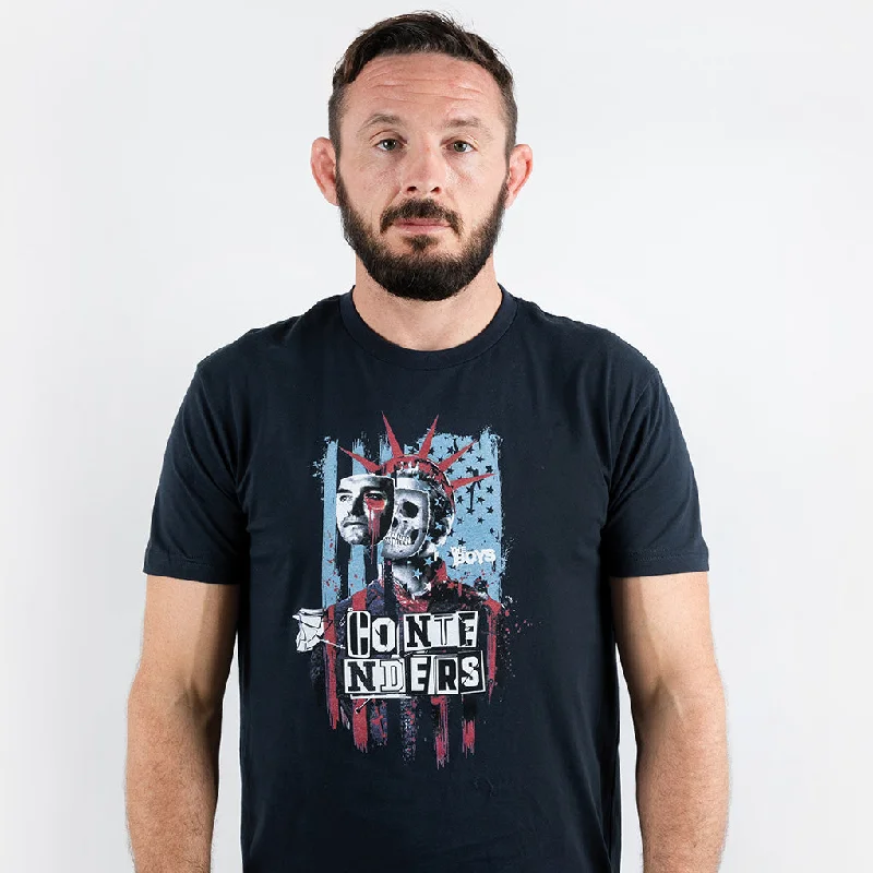 Men's slim - fit graphic t - shirts with vintage rock band printsTHE BOYS LIBERTY SHORT SLEEVE SHIRT Men's slim - fit graphic t - shirts with vintage rock band printsTHE BOYS LIBERTY SHORT SLEEVE SHIRT