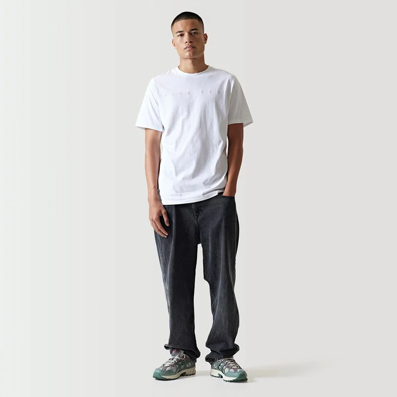 Men's organic cotton crew - neck t - shirts for everyday comfortTonal Embroidery T-Shirt - White Men's organic cotton crew - neck t - shirts for everyday comfortTonal Embroidery T-Shirt - White