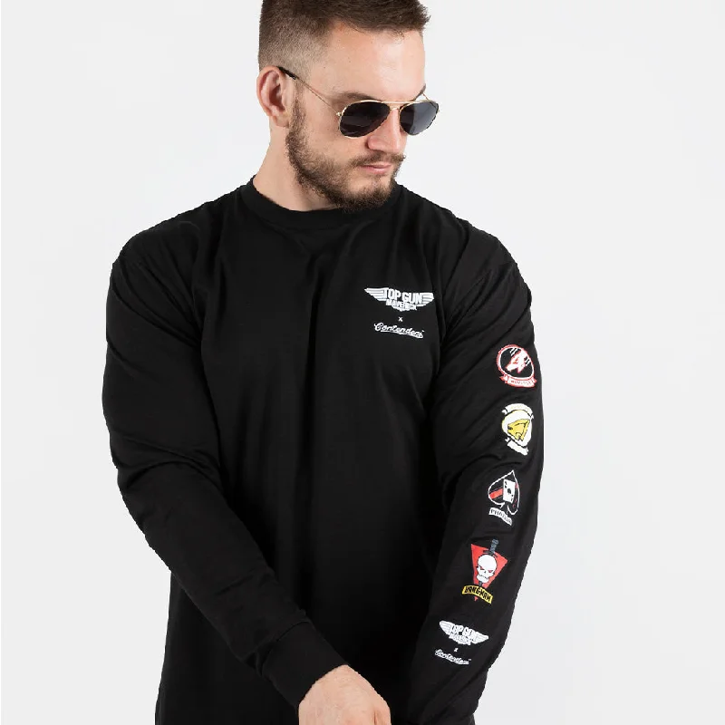 Men's long - sleeve henley t - shirts with button - down placketsTOP GUN: MAVERICK CALL SIGNS LONG SLEEVE SHIRT Men's long - sleeve henley t - shirts with button - down placketsTOP GUN: MAVERICK CALL SIGNS LONG SLEEVE SHIRT