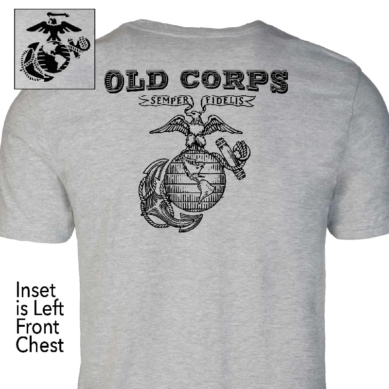 Men's smart - casual checkered t - shirts for semi - formal occasionsEGA Old Corps Back With Left Chest T-shirt Men's smart - casual checkered t - shirts for semi - formal occasionsEGA Old Corps Back With Left Chest T-shirt