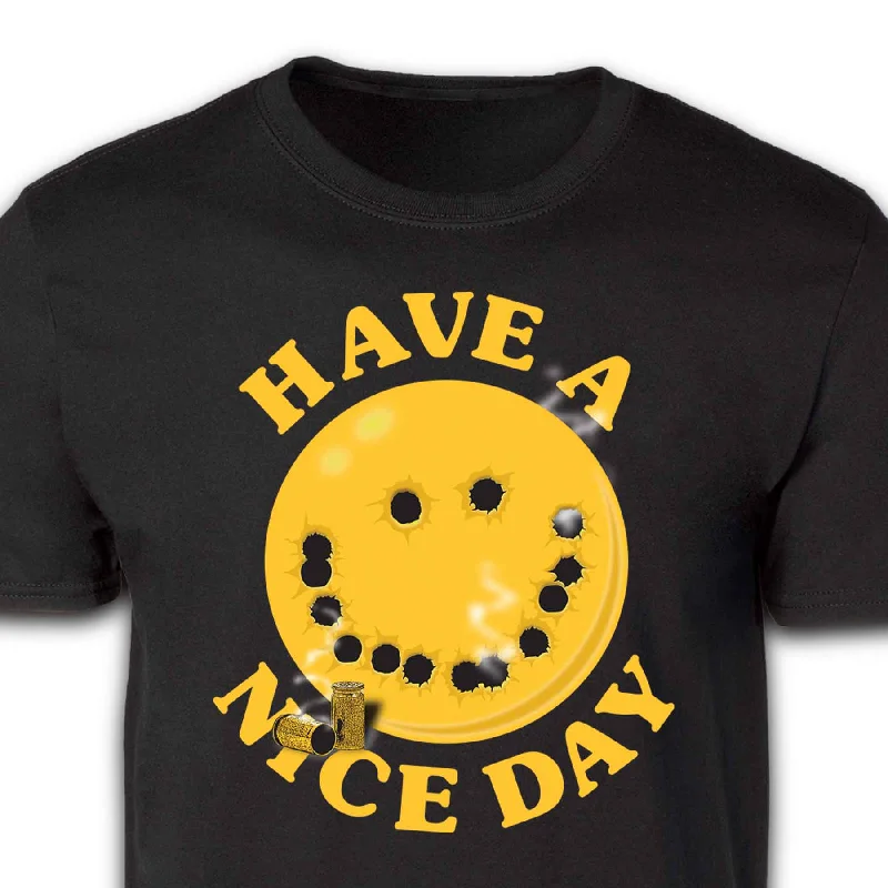Men's button - front t - shirts with a unique artistic printHave A Nice Day T-shirt