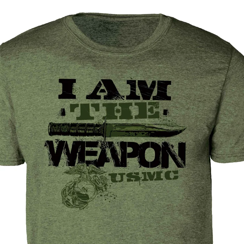 Men's tie - dye t - shirts with a bohemian styleI Am The Weapon USMC T-shirt