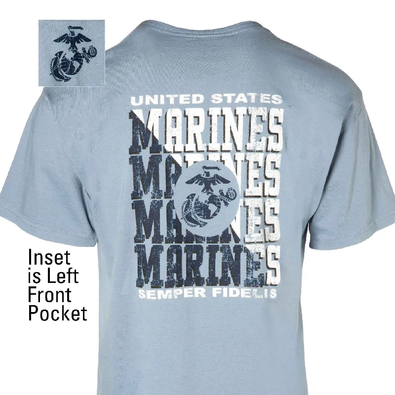 Men's v - neck muscle t - shirts for a body - building aestheticComfortWash Marines Pocket Tee Men's v - neck muscle t - shirts for a body - building aestheticComfortWash Marines Pocket Tee