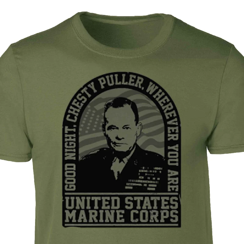 Men's ribbed t - shirts with a textured finish for added styleChesty Puller T-shirt