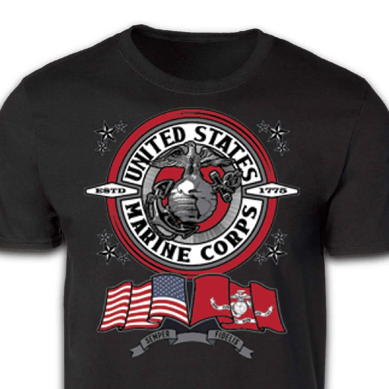 Men's antimicrobial t - shirts for odor - free freshness during travelUSMC Obey T-shirt Men's antimicrobial t - shirts for odor - free freshness during travelUSMC Obey T-shirt
