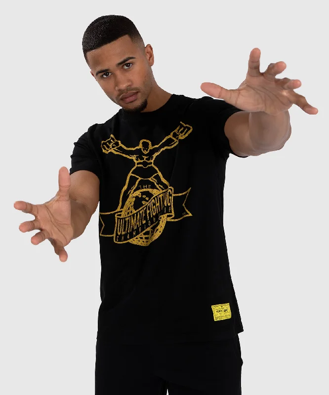Men's distressed denim - look t - shirts with a rugged appealUFC by Venum Ulti-Man T-Shirt - Black/Yellow