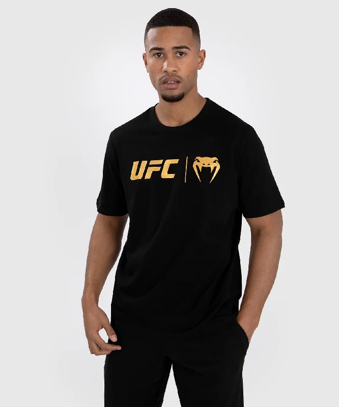 Men's antimicrobial t - shirts for odor - free freshness during travelUFC Venum Classic T-Shirt - Black/Gold Men's antimicrobial t - shirts for odor - free freshness during travelUFC Venum Classic T-Shirt - Black/Gold