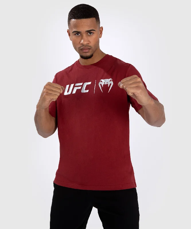 Men's slim - fit graphic t - shirts with vintage rock band printsUFC Venum Classic T-Shirt - Red/White Men's slim - fit graphic t - shirts with vintage rock band printsUFC Venum Classic T-Shirt - Red/White
