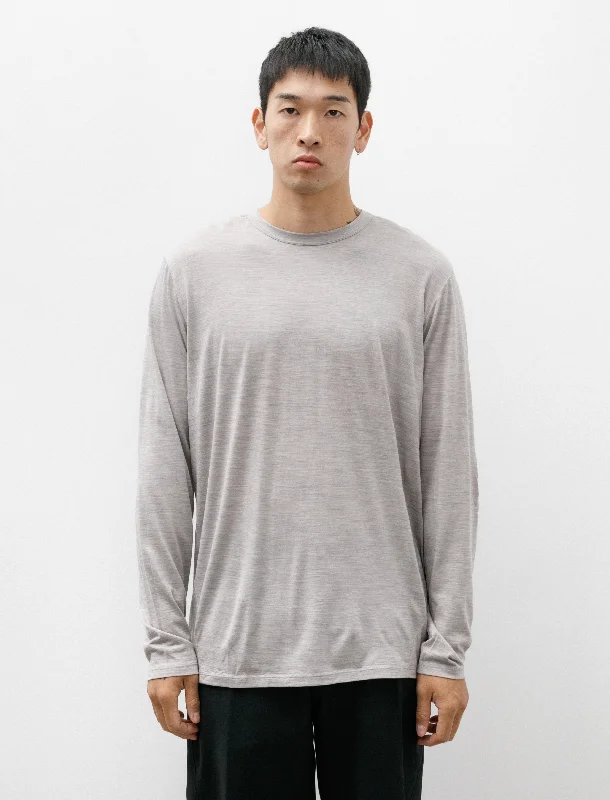 Men's organic cotton crew - neck t - shirts for everyday comfortFrame LS Shirt Rune Heather Men's organic cotton crew - neck t - shirts for everyday comfortFrame LS Shirt Rune Heather