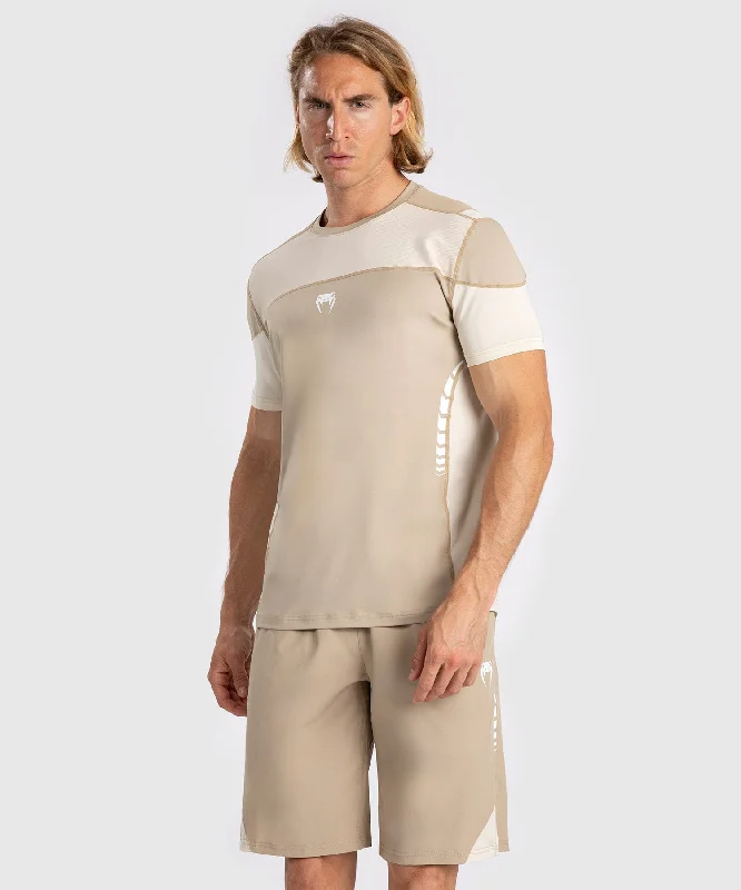 Men's ribbed t - shirts with a textured finish for added styleVenum Tempest Men's Dry-Tech T-Shirt - Beige/Sand Men's ribbed t - shirts with a textured finish for added styleVenum Tempest Men's Dry-Tech T-Shirt - Beige/Sand