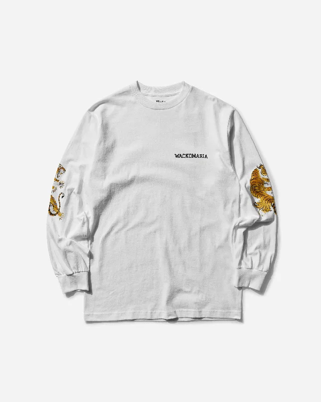 Men's lightweight performance t - shirts for running marathonsMen's Tim Lehi Longsleeve T-Shirt (Type-3) White