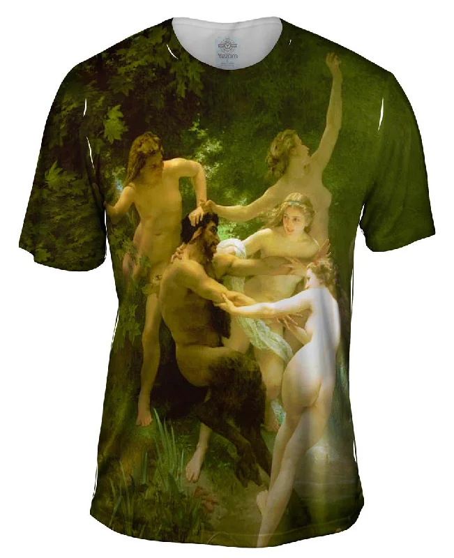 Men's moisture - wicking athletic t - shirts for intense workoutsWilliam Adolphe Bouguereau - "Nymphs and Satyr" (1873) Men's moisture - wicking athletic t - shirts for intense workoutsWilliam Adolphe Bouguereau - "Nymphs and Satyr" (1873)