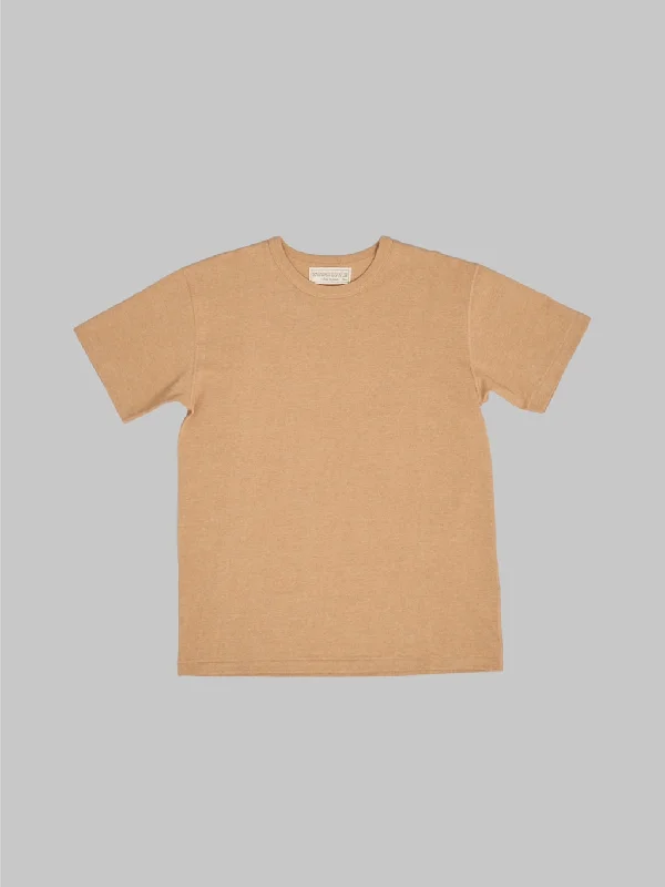 Men's jacquard woven polo shirts with intricate designsWonder Looper Foxfibre® Tsuriami Crewneck T-Shirt Coyote 70 Men's jacquard woven polo shirts with intricate designsWonder Looper Foxfibre® Tsuriami Crewneck T-Shirt Coyote 70