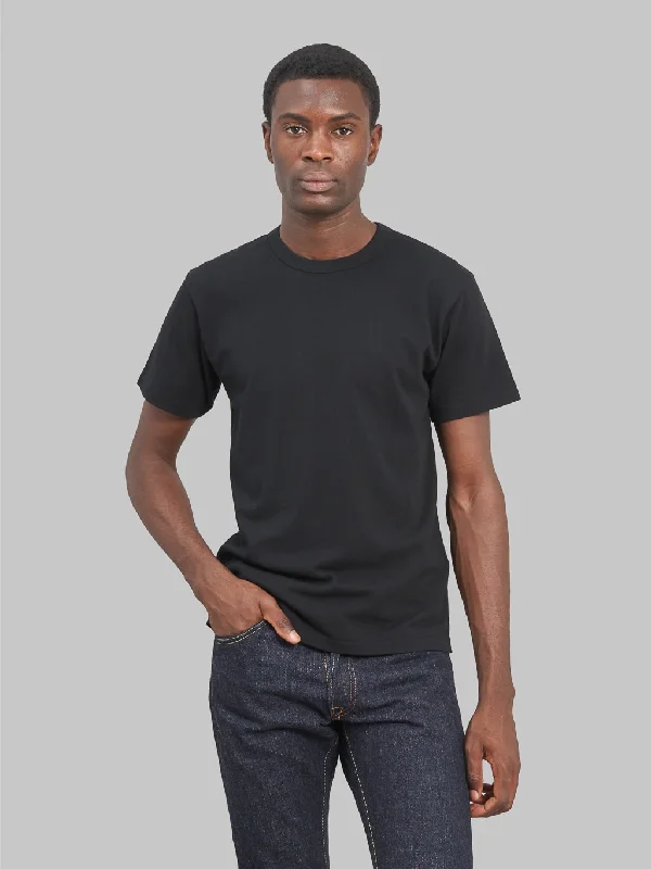 Men's button - down spread collar polo shirts for business casualWonder Looper Ultimate Pima Tsuriami Crewneck T-Shirt Black Men's button - down spread collar polo shirts for business casualWonder Looper Ultimate Pima Tsuriami Crewneck T-Shirt Black