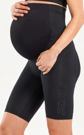 Men's high - waisted swim shorts with UPF protection for beach vacations2XU Maternity Prenatal Active Shorts XL Men's high - waisted swim shorts with UPF protection for beach vacations2XU Maternity Prenatal Active Shorts XL
