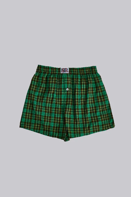Men's floral print silk blend shorts for a unique night - out look Apple Check Boxers Men's floral print silk blend shorts for a unique night - out look Apple Check Boxers