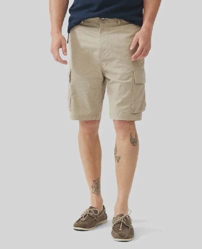 Men's side - stripe track shorts for a sporty running lookArkles Bay Utility Short - Sand Men's side - stripe track shorts for a sporty running lookArkles Bay Utility Short - Sand