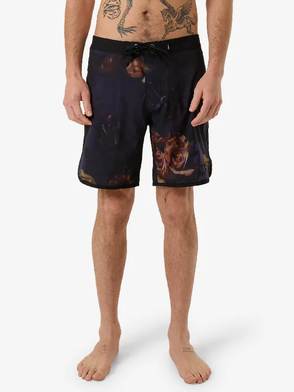 Men's camo print cargo shorts for outdoor adventures Beauty In Darkness Boardshort - Mood Black Men's camo print cargo shorts for outdoor adventures Beauty In Darkness Boardshort - Mood Black