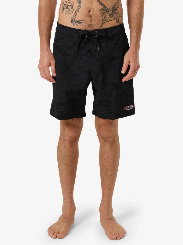 Men's flat - front chino shorts for semi - formal summer events   Bueno Boardshort - Black