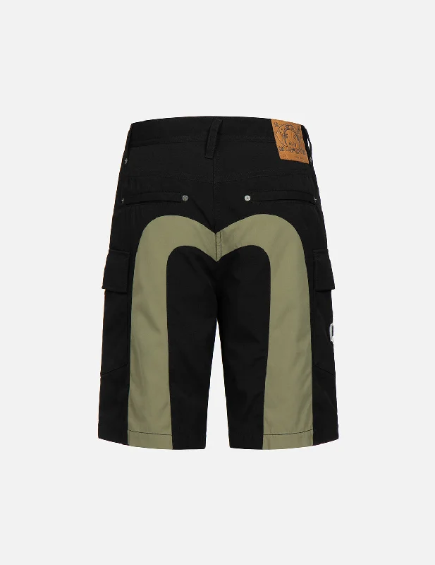 Men's camo print cargo shorts for outdoor adventures Daicock Print Cargo Shorts