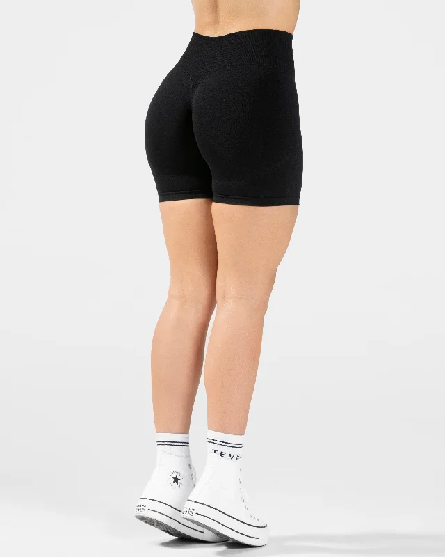 Men's breathable cotton athletic shorts for intense workouts Femme Sculpt Scrunch Short "Schwarz"