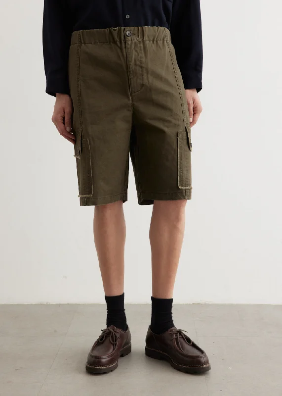 Men's pastel - colored cotton shorts for a spring - friendly outfit Frayed Cargo Shorts Men's pastel - colored cotton shorts for a spring - friendly outfit Frayed Cargo Shorts