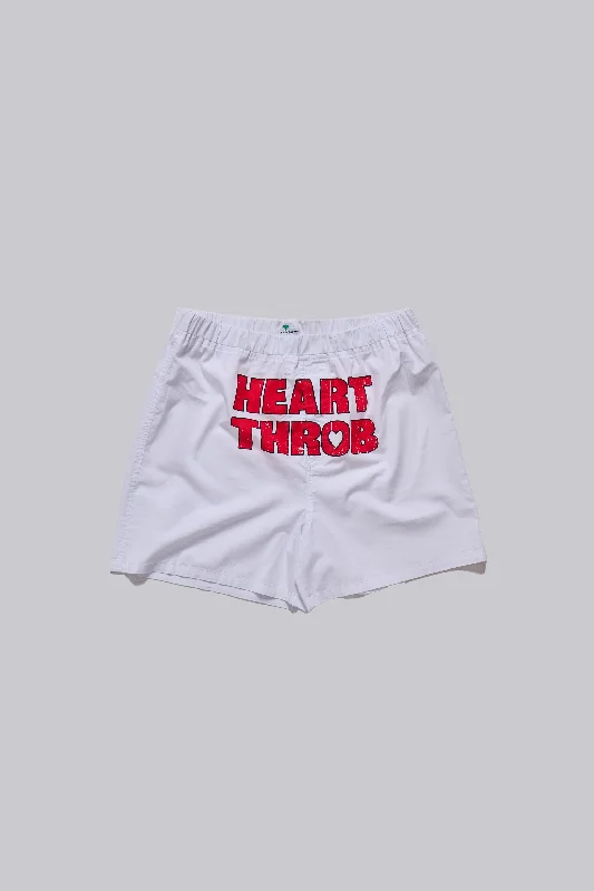 Men's side - stripe track shorts for a sporty running look   Heart Throb Boxers
