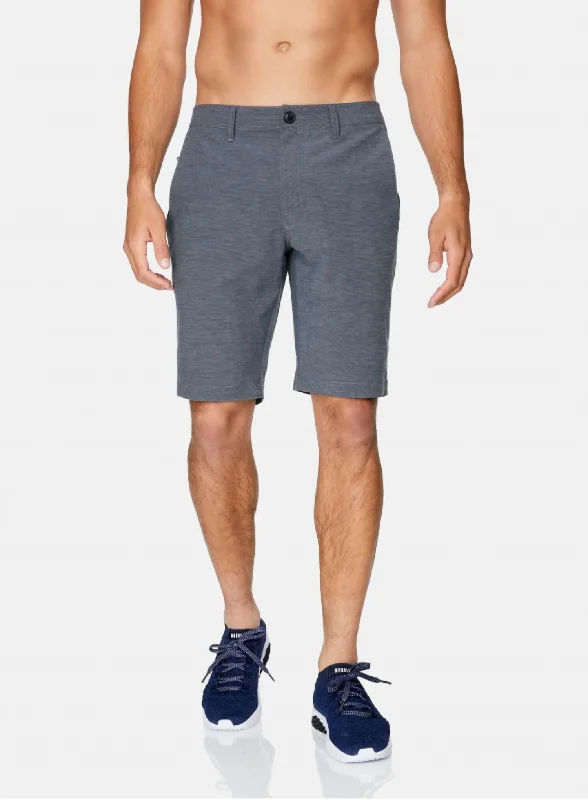 Men's button - fly denim work shorts for durability on the job Intertidal Hybrid Short In Slate Men's button - fly denim work shorts for durability on the job Intertidal Hybrid Short In Slate