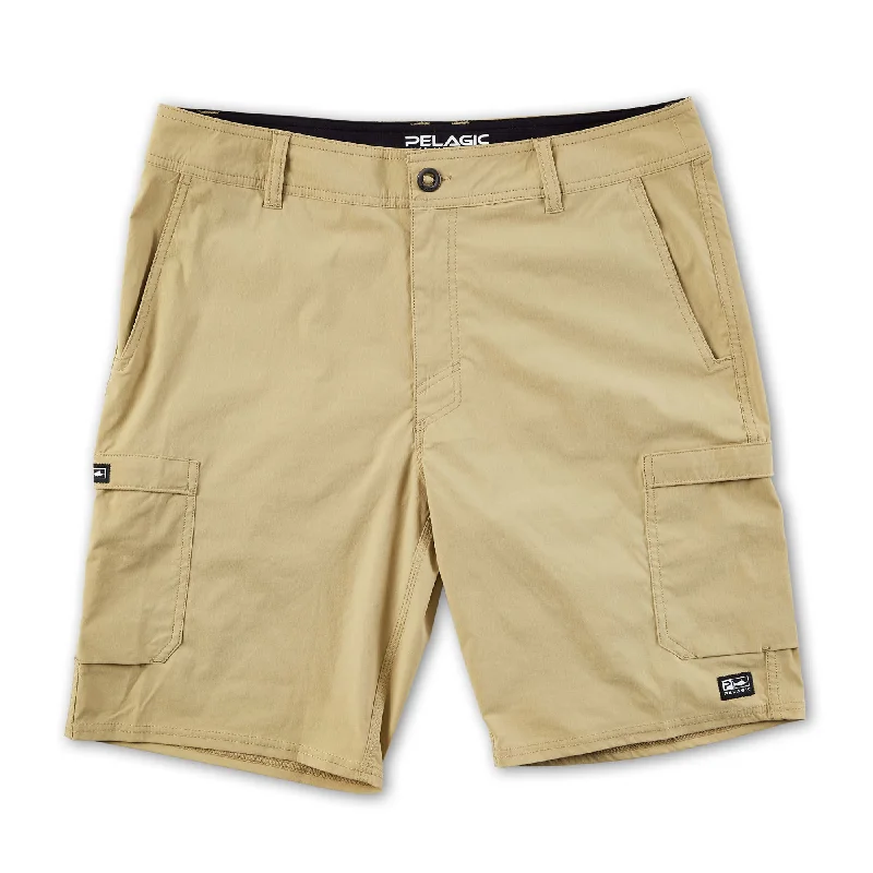 Men's wide - leg linen blend shorts for a relaxed beachside vibe    Madeira Cargo