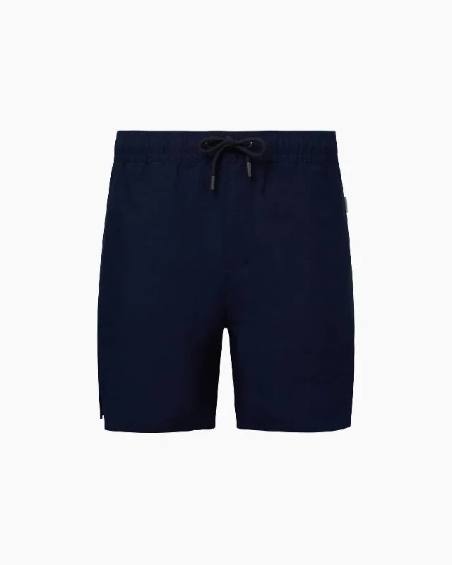 Men's breathable cotton athletic shorts for intense workouts Men's Air Linen Pull-On Short 6" In Deep Navy Men's breathable cotton athletic shorts for intense workouts Men's Air Linen Pull-On Short 6" In Deep Navy