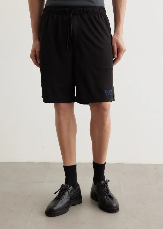 Men's plaid pattern wool blend shorts for a preppy fall style   Mesh Walk Shorts