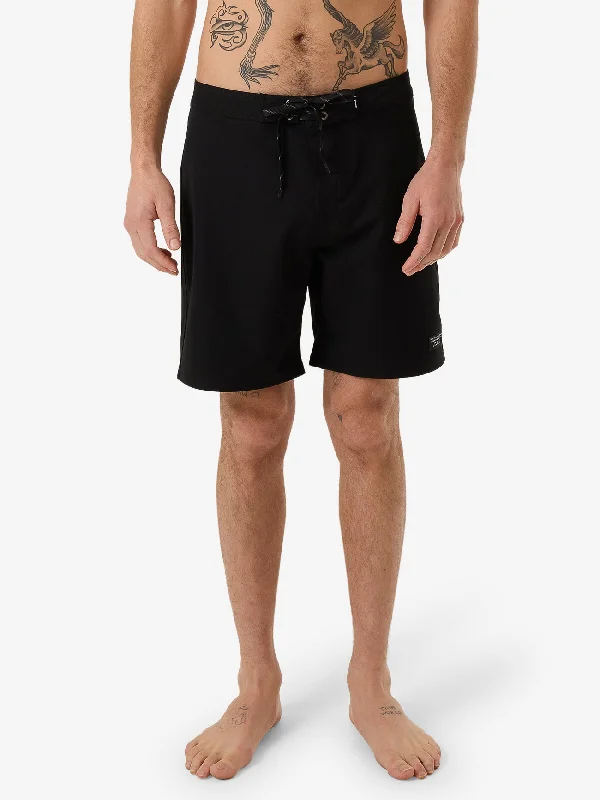 Men's high - waisted swim shorts with UPF protection for beach vacations Minimal Thrills Boardshort - Black Men's high - waisted swim shorts with UPF protection for beach vacations Minimal Thrills Boardshort - Black