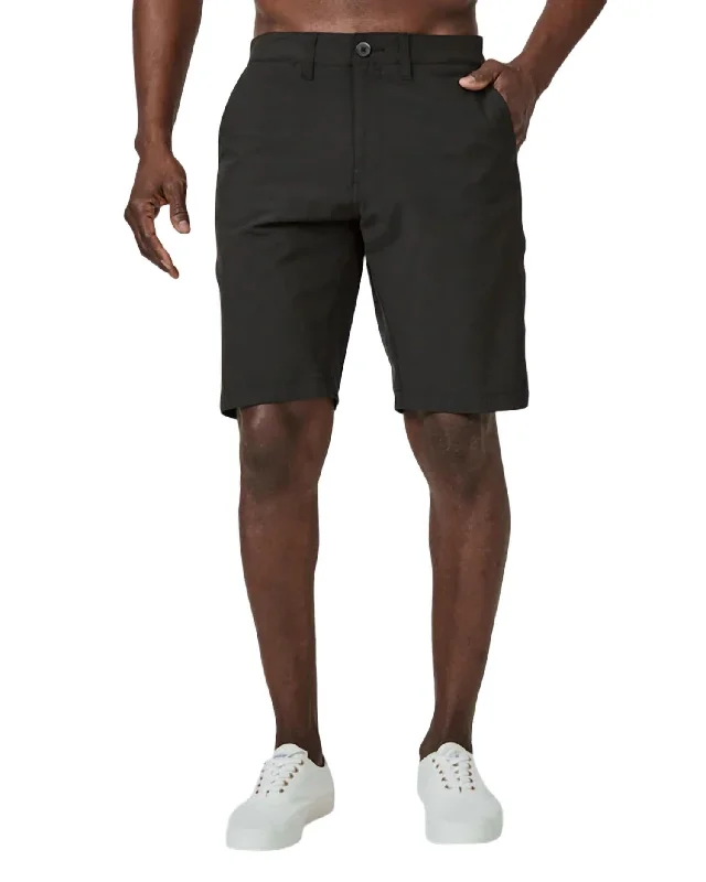 Men's plaid pattern wool blend shorts for a preppy fall style Momentum Hybrid Short In Black Men's plaid pattern wool blend shorts for a preppy fall style Momentum Hybrid Short In Black