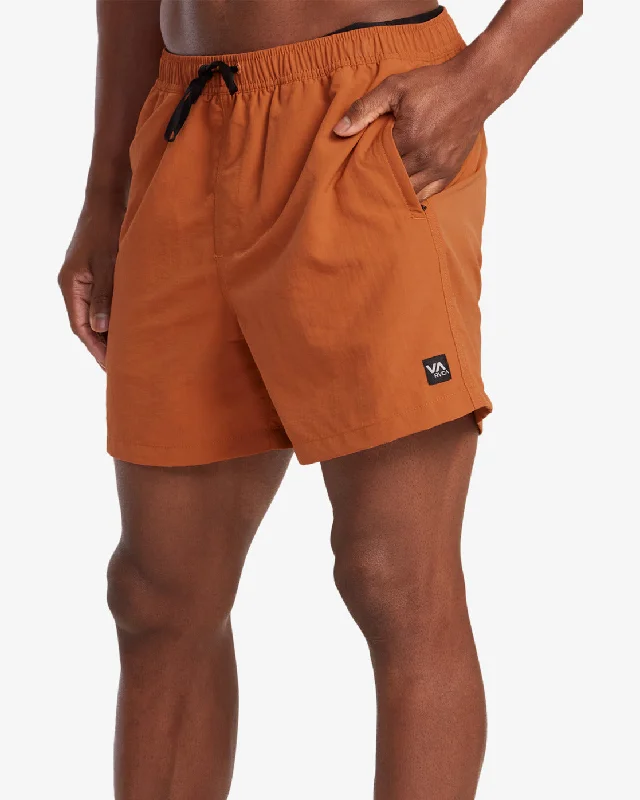 Men's side - stripe track shorts for a sporty running look Outsider Basecamp 16" Training Shorts - Terracotta Men's side - stripe track shorts for a sporty running look Outsider Basecamp 16" Training Shorts - Terracotta