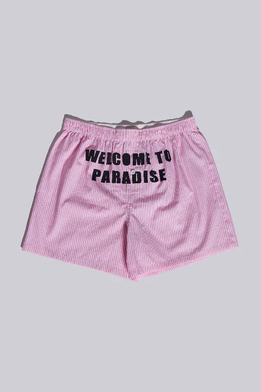 Men's pleated front twill shorts for a classic and sophisticated appearance Paradise Boxer Men's pleated front twill shorts for a classic and sophisticated appearance Paradise Boxer
