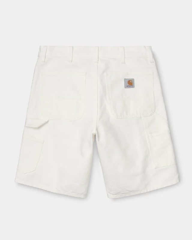 Men's ripped denim shorts for a trendy streetwear aestheticSingle Knee Short | Wax (rinsed) Men's ripped denim shorts for a trendy streetwear aestheticSingle Knee Short | Wax (rinsed)
