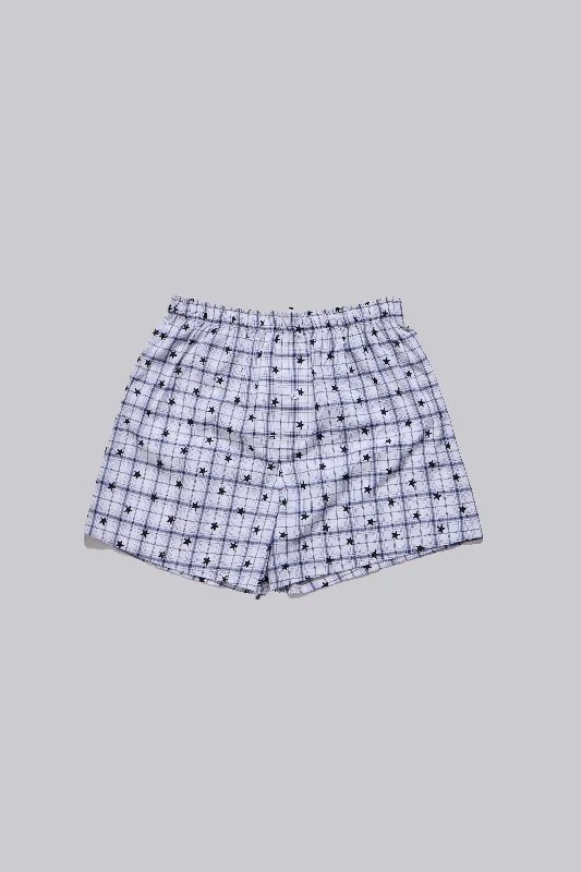 Men's moisture - wicking performance shorts for sweaty outdoor activities Star Check Boxers Men's moisture - wicking performance shorts for sweaty outdoor activities Star Check Boxers