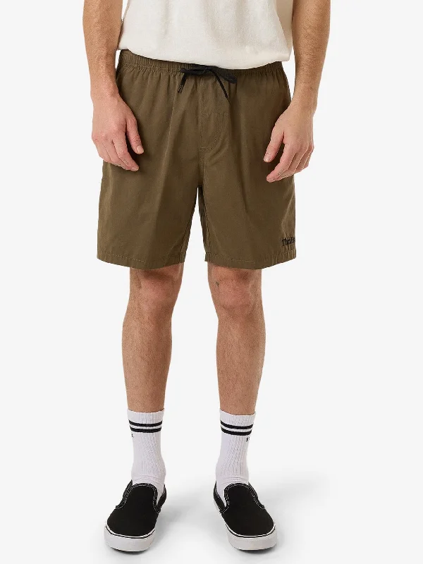 Men's zip - pocket canvas shorts for added functionality during travel Thrills Forever Volley - Desert Men's zip - pocket canvas shorts for added functionality during travel Thrills Forever Volley - Desert