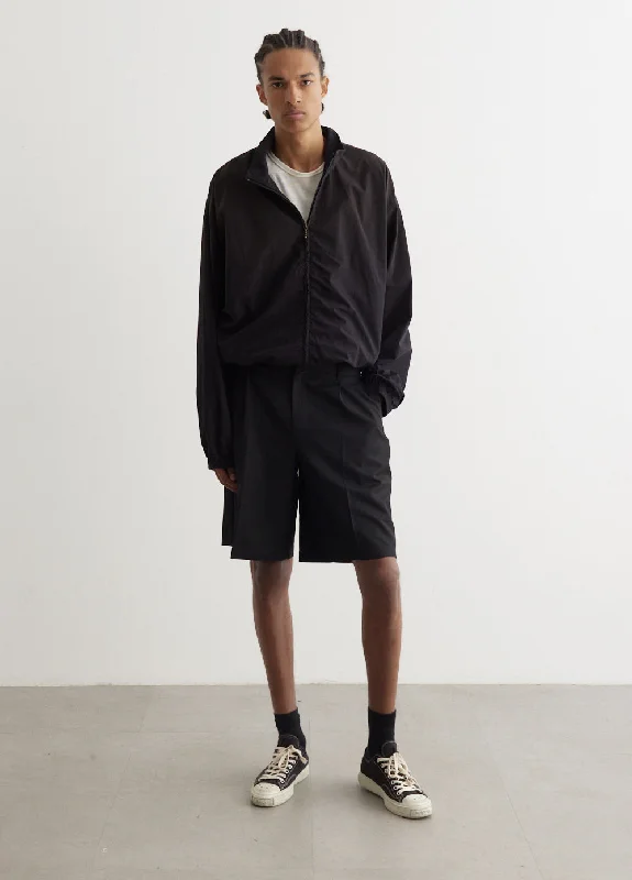 Men's button - fly denim work shorts for durability on the job Whiplash Pleated Bermuda Short Men's button - fly denim work shorts for durability on the job Whiplash Pleated Bermuda Short
