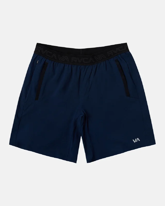Men's checkered pattern wool shorts for a stylish winter layering option Yogger Plus 18" Shorts - Navy Men's checkered pattern wool shorts for a stylish winter layering option Yogger Plus 18" Shorts - Navy