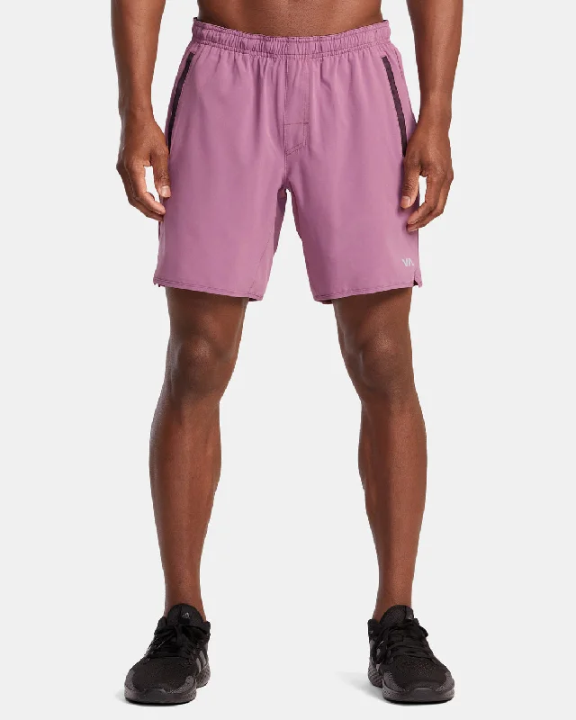 Men's drawstring casual linen shorts for a laid - back summer look Yogger Stretch 17" Athletic Shorts - Rose Shadow Men's drawstring casual linen shorts for a laid - back summer look Yogger Stretch 17" Athletic Shorts - Rose Shadow